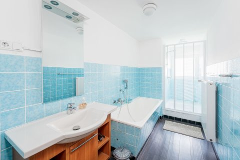 16 Haus am wilde Aar Vakantiehuis badkamer 1 Sauerland Duitsland Winterberg.