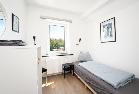 25 Alte Schule Deifeld Vakanteihuis Sauerland Winterberg Duitsland slaapkamer 6.