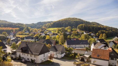 31 Uitzicht op Referinghausen Sauerland Duitsland Winterberg.