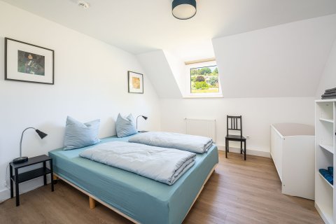 58 Alte Schule Deifeld Schieferhaus Vakantiehuis Sauerland Winterberg Duitsland slaapkamer 16.