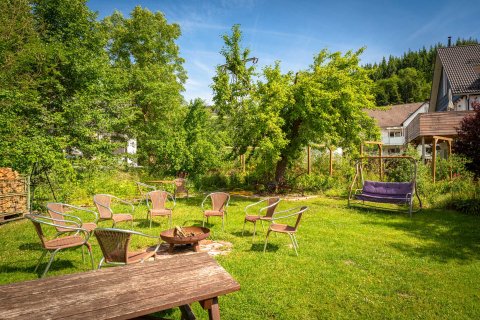 7 Haus am wilde Aar Vakantiehuis tuin Sauerland Duitsland Winterberg.