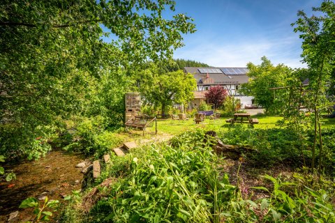 8 Haus am wilde Aar Vakantiehuis Tuin Bach Sauerland Duitsland Winterberg.