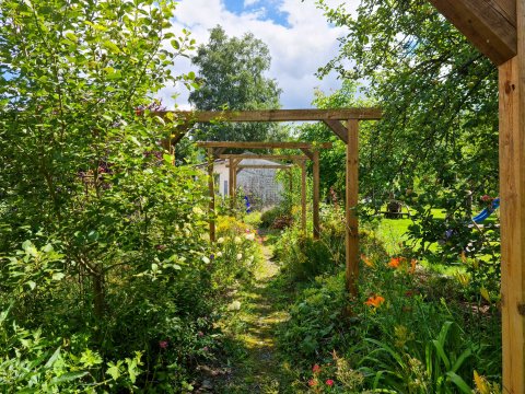 9 vakantiehuis tuin natuurhuis aan de wilde Aar Referinghausen.