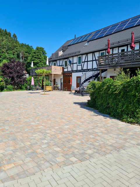Entree woning bij de wilde Aar vakantiehuizen in het prachtige Sauerland Duitsland.