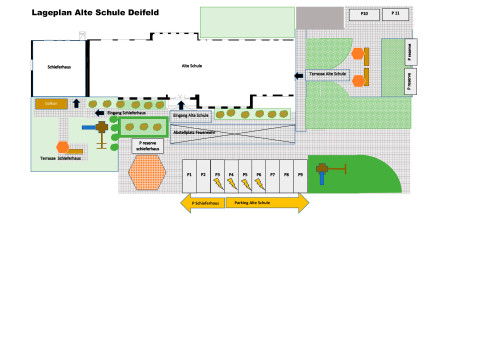 Lageplan alte schule deifeld 36 Personen